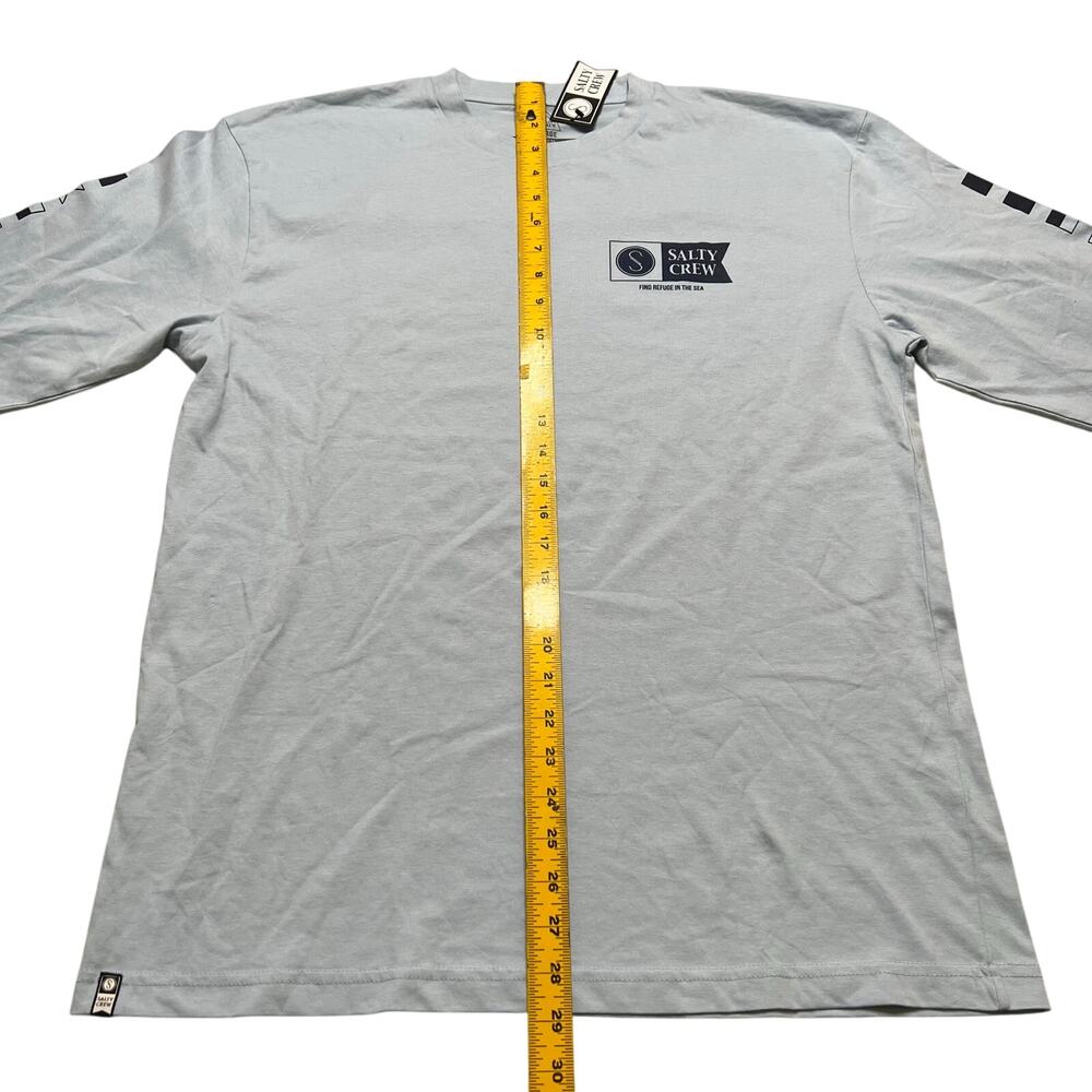 Salty Crew Alpha Premium NWT Long Sleeve T-Shirt Light Blue -‎ L - Picture 8 of 12